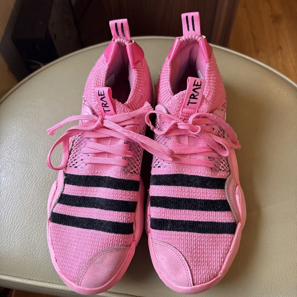 Adidas Trae Young 2 Pink Black Boost Basketball Shoes Men's 10.5